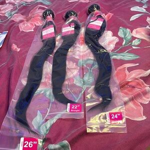 Black Straight Hair bundles  Set